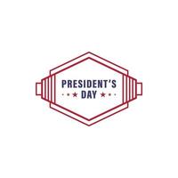 President's day 2 colored vector icon