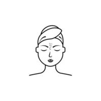 unibrow, women vector icon