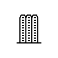 icono de vector de edificio