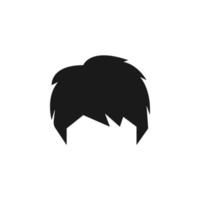 hair, woman, haircut shag vector icon