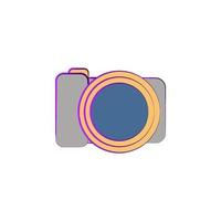 camera colored vector icon