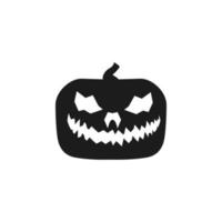 pumpkin halloween silhouette vector icon