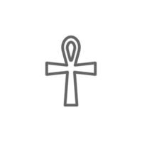 ankh vector icon