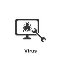 Online marketing, virus vector icon