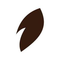 hoja planta ecología silueta estilo icono vector ilustración diseño, diseñado para web y aplicación