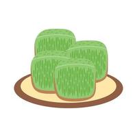 Bika Ambon, Indonesian honeycomb cake vector