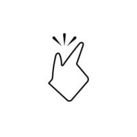 Touch, finger, gesture vector icon