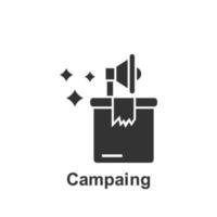 Online marketing, campaing vector icon