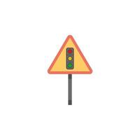 Traffic alerts colored vector icon