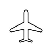 editable icono de avión, vector ilustración aislado en blanco antecedentes. utilizando para presentación, sitio web o móvil aplicación