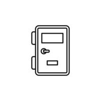 Jail, lock, door vector icon