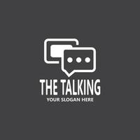 Chat Talking Logo And Symbol Vector Template