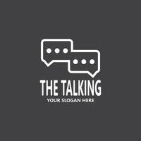 Chat Talking Logo And Symbol Vector Template