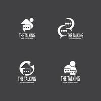 Chat Talking Logo And Symbol Vector Template