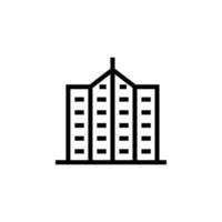 icono de vector de edificio