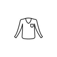 Sweater clothes man vector icon