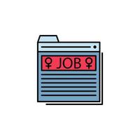 job, files, application,interface vector icon