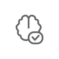 Add brain vector icon