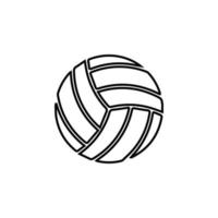 vóleibol pelota vector icono