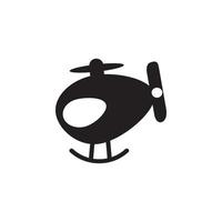 small helicopter toy vector icon