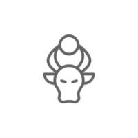 toro vector icono