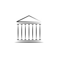 building columns vector icon