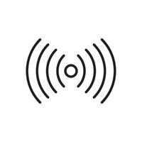 Editable Icon of Wireless Connection, Vector illustration isolated on white background. using for Presentation, website or mobile app