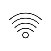 Editable Icon of Wi-fi, Vector illustration isolated on white background. using for Presentation, website or mobile app