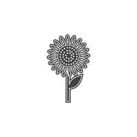 Vector Sunflower vector icon