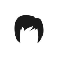 hair, woman, haircut long vector icon