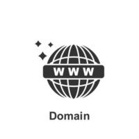 Online marketing, domain vector icon