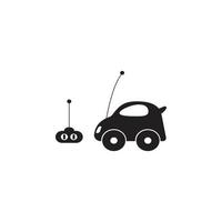 car toy with remote control vector icon