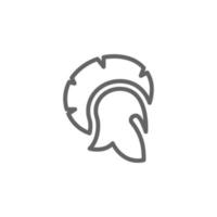 Espartaco, sombrero vector icono