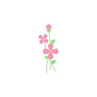 flower colored vector icon