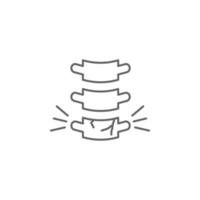 Spinal, physiotherapy vector icon