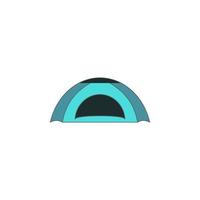 tent color vector icon