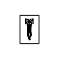 man outstretched body vector icon