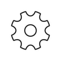 Editable Icon of Cogwheel , Vector illustration isolated on white background. using for Presentation, website or mobile app