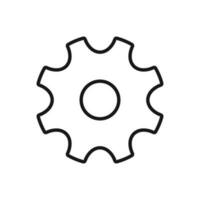 Editable Icon of Cogwheel , Vector illustration isolated on white background. using for Presentation, website or mobile app