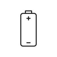 Editable Icon of Battery, Vector illustration isolated on white background. using for Presentation, website or mobile app