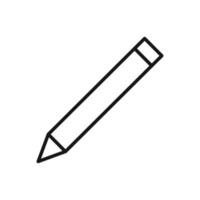 editable icono de lápiz, vector ilustración aislado en blanco antecedentes. utilizando para presentación, sitio web o móvil aplicación