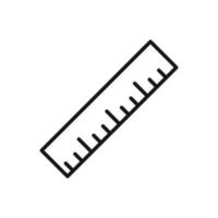 Editable Icon of Ruler, Vector illustration isolated on white background. using for Presentation, website or mobile app