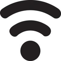 Signal communication information connection wireless icon symbol vector image, illustration of the network wifi in black image. EPS 10