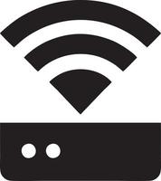 señal comunicación información conexión inalámbrico icono símbolo vector imagen, ilustración de el red Wifi en negro imagen. eps 10