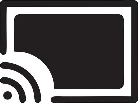 Signal communication information connection wireless icon symbol vector image, illustration of the network wifi in black image. EPS 10