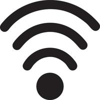 Signal communication information connection wireless icon symbol vector image, illustration of the network wifi in black image. EPS 10