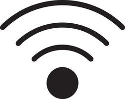 Signal communication information connection wireless icon symbol vector image, illustration of the network wifi in black image. EPS 10