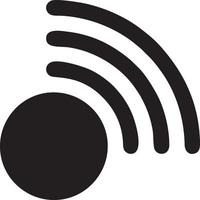 Signal communication information connection wireless icon symbol vector image, illustration of the network wifi in black image. EPS 10