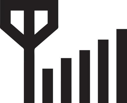 señal comunicación información conexión inalámbrico icono símbolo vector imagen, ilustración de el red Wifi en negro imagen. eps 10