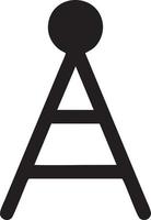 Signal communication information connection wireless icon symbol vector image, illustration of the network wifi in black image. EPS 10